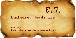 Bucheimer Terézia névjegykártya